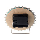 Handmade Clock - Turquoise Bicycle Cassette Gear Desk Clock Made from Recycled Parts