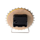 Handmade Clock - Yellow Bicycle Cassette Gear Desk Clock Made from Recycled Parts