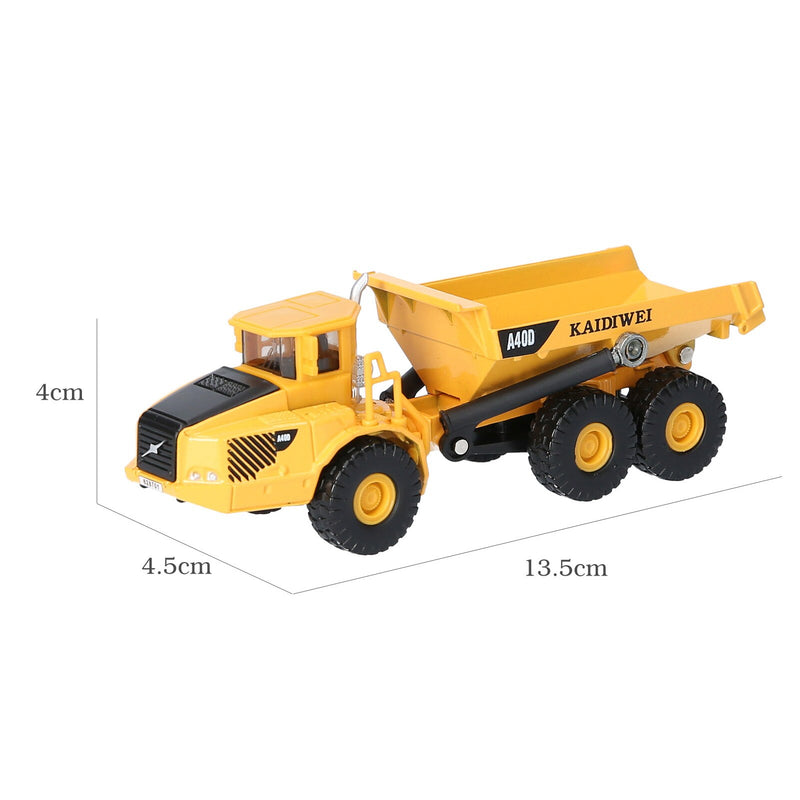 KDW Die Cast Dump Truck 1:87 Scale Heavy Construction Mining Vehicle 3D Model