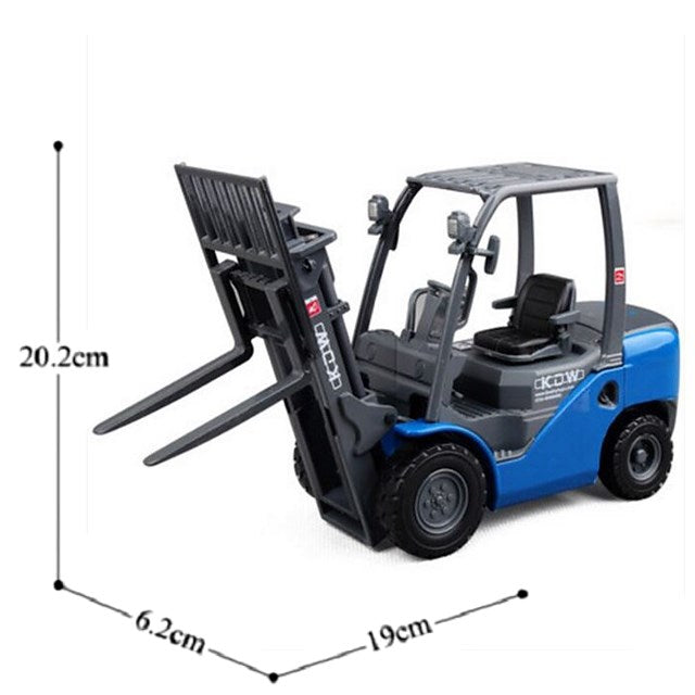 KDW Die Cast Forklift Truck BLUE 1:20 Scale Material Handling Equipment Model Vehicle 3D Model