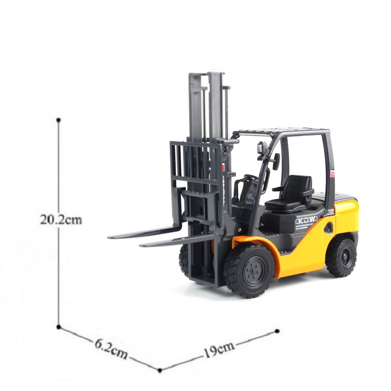 KDW Die Cast Forklift Truck YELLOW 1:20 Scale Material Handling Equipment Model Vehicle 3D Model