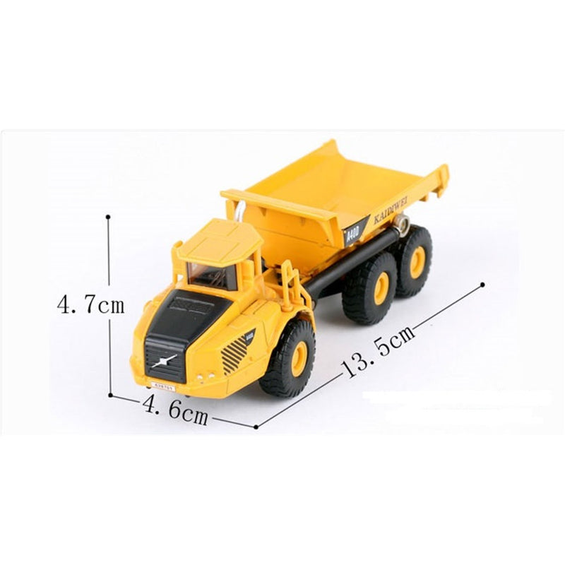 KDW Die Cast Dump Truck 1:87 Scale Heavy Construction Mining Vehicle 3D Model
