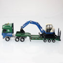 KDW Die Cast Low Loader Truck with Excavator 1:50 Scale Heavy Construction Vehicle 3D Model