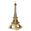 Ki-Gu-Mi Eiffel Tower (Large) 3D Wooden Puzzle DIY Model Building Kit