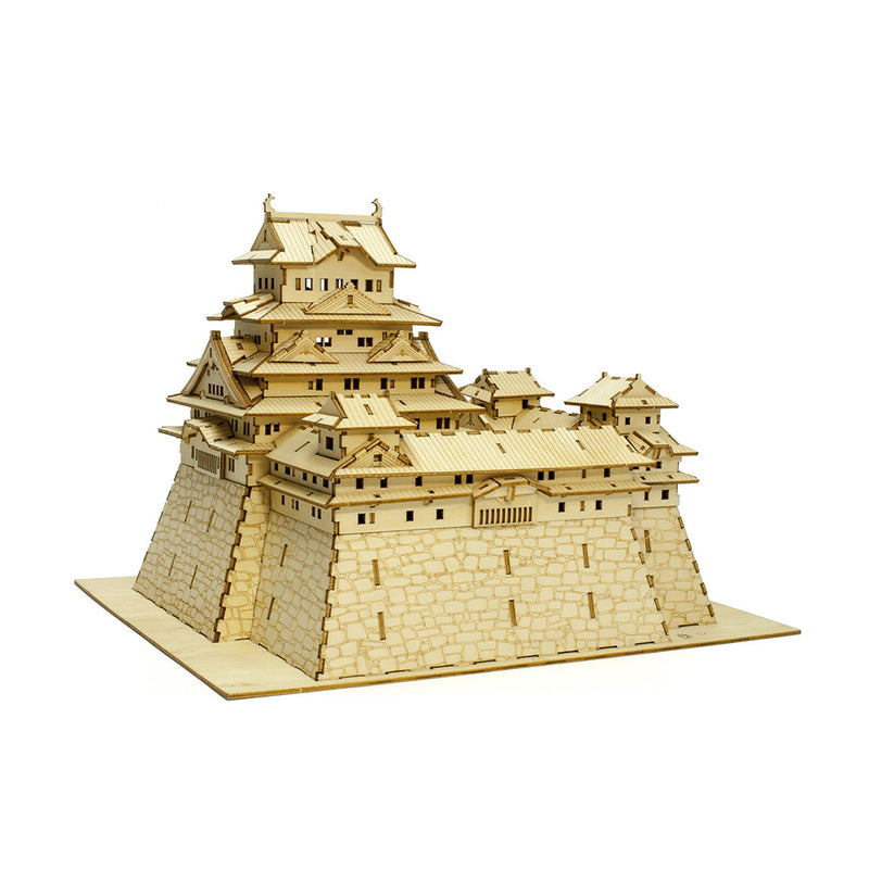 Ki-Gu-Mi Himeji Castle 3D Wooden Puzzle DIY Model Building Kit