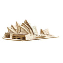 Ki-Gu-Mi Sydney Opera House 3D Wooden Puzzle DIY Model Building Kit