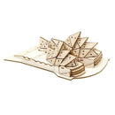 Ki-Gu-Mi Sydney Opera House 3D Wooden Puzzle DIY Model Building Kit