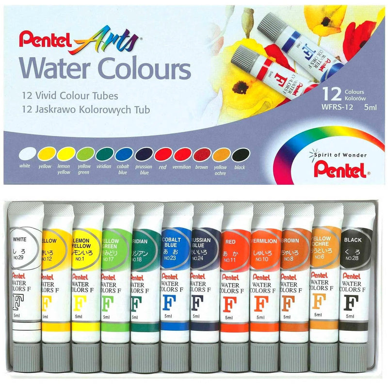 Pentel Pentel Watercolour Paint Tubes Set
