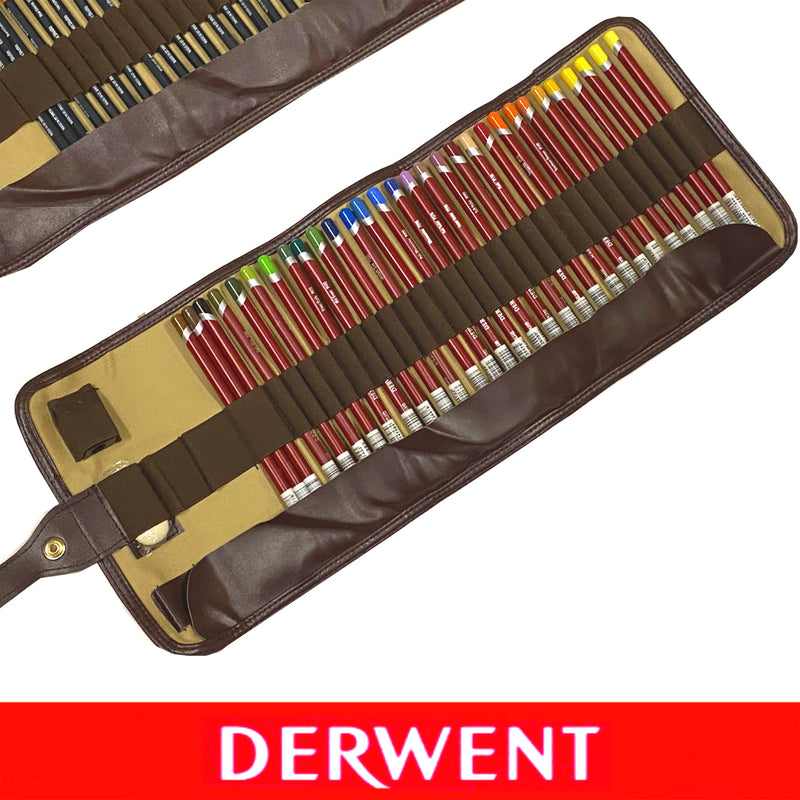 Derwent Derwent 30 Pastel Coloured Pencils + Wrap Sharpener Eraser Set