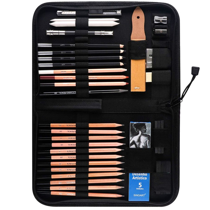 Sinoart Sinoart Premium 42 pieces Art Sketching Set in Storage Pencil Case