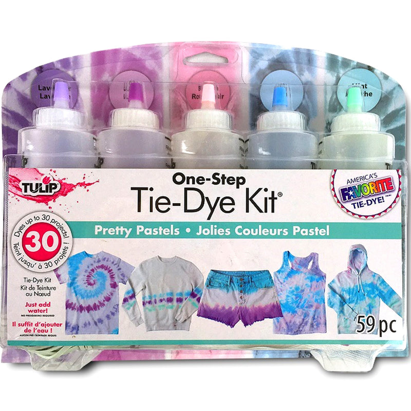 Tulip TULIP One Step Fabric Tie Dye Kit 5 Colours - Pretty Pastels