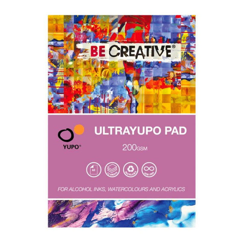 Yupo Ultra Synthetic Paper Pad 200gsm 12 Sheets
