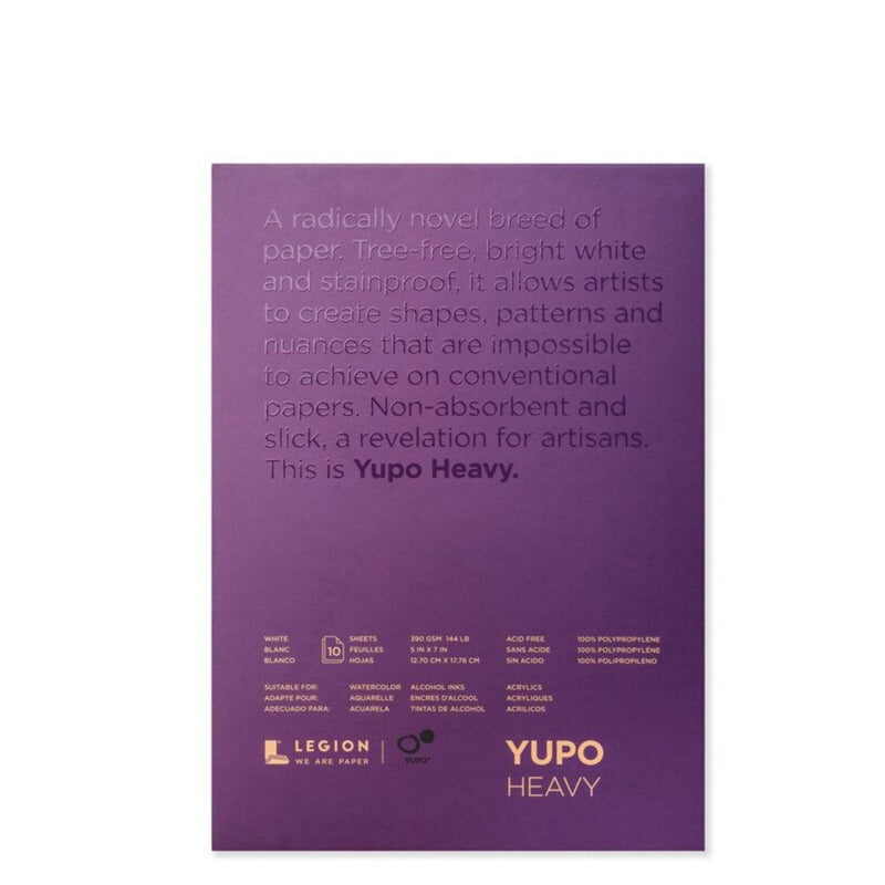 Yupo Ultra Heavy Synthetic Paper Pad 390gsm 10 Sheets