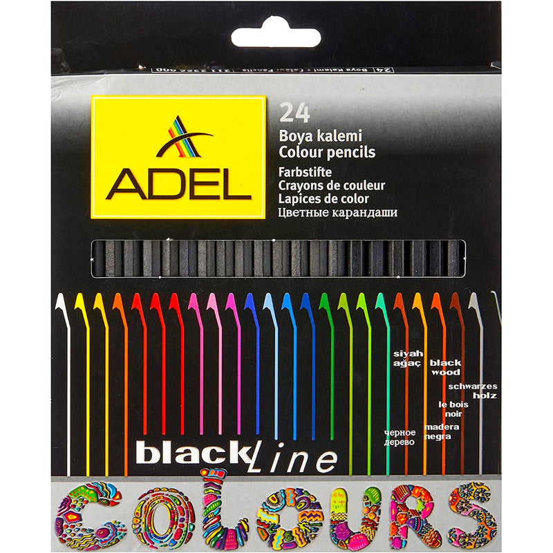 Adel Adel Special Blackline Colouring Pencils 24pk