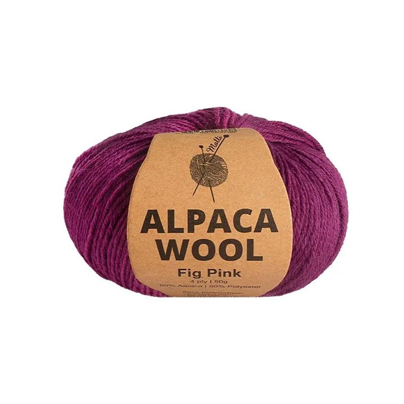 Malli Malli Knitting 50g Alpaca Blend 4Ply Yarn Ball