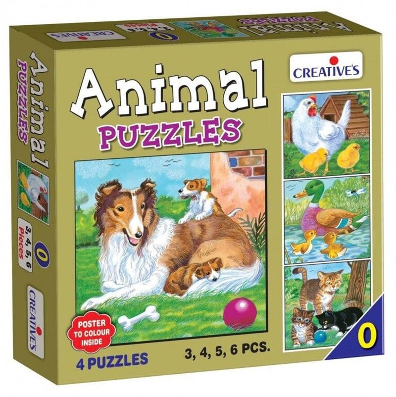 Creative Animal Puzzles Set Part 0 Kids Educational Aid