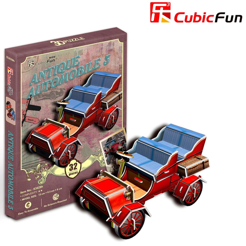 Cubic Fun Cubic Fun 3D Model Building Kit - Antique Automobile Car 3