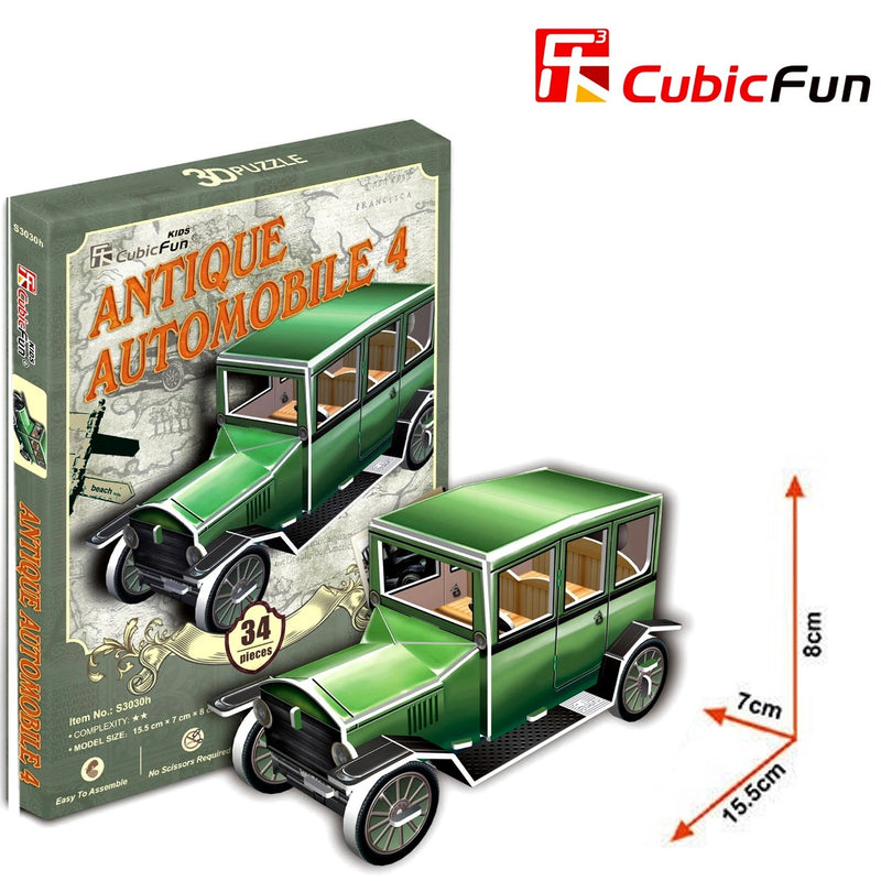Cubic Fun Cubic Fun 3D Model Building Kit - Antique Automobile Car 4