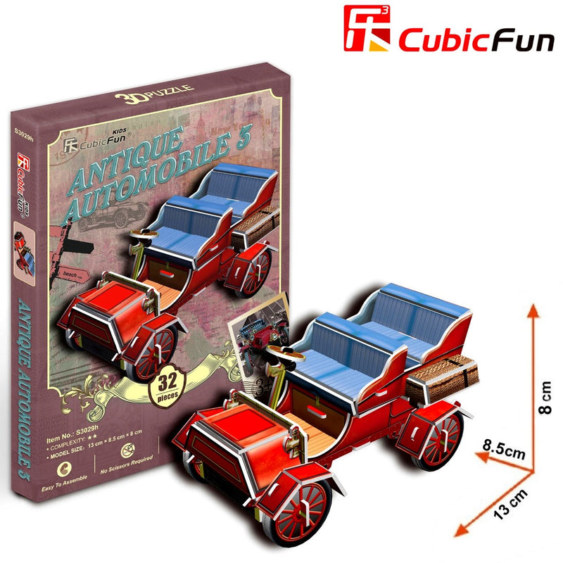 Cubic Fun Cubic Fun 3D Model Building Kit - Antique Automobile Car 3