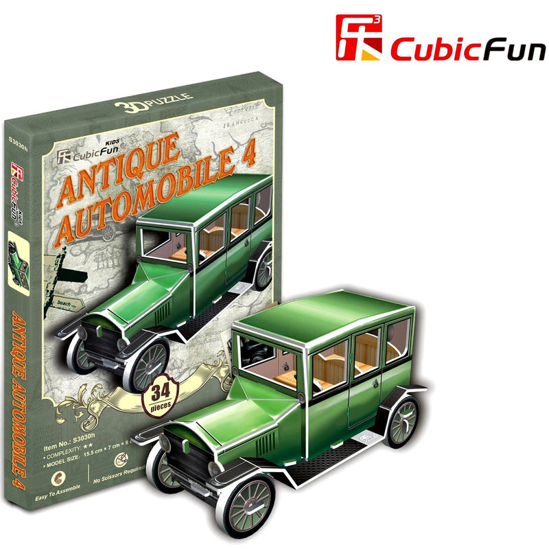 Cubic Fun Cubic Fun 3D Model Building Kit - Antique Automobile Car 4