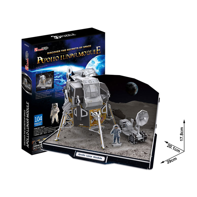 Cubic Fun Apollo 11 Lunar Module 3D Puzzle Model Building Kit