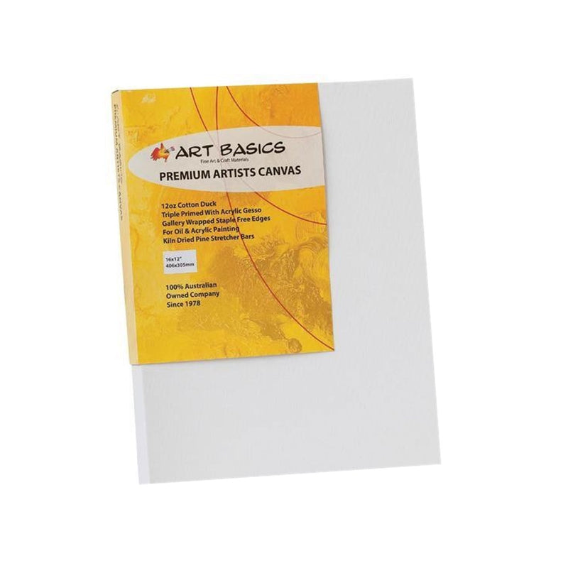 Art Basics Art Basics Premium Stretched Cotton Canvas Triple Primed 10"x8"
