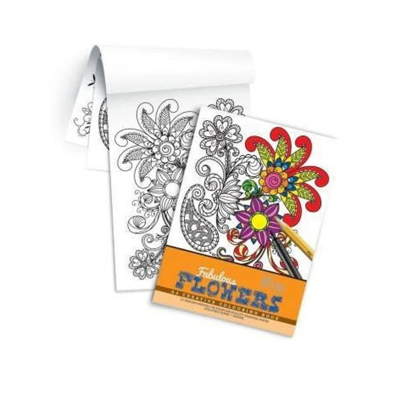 Arto Arto Fabulous Flowers A4 Creative Colouring Book