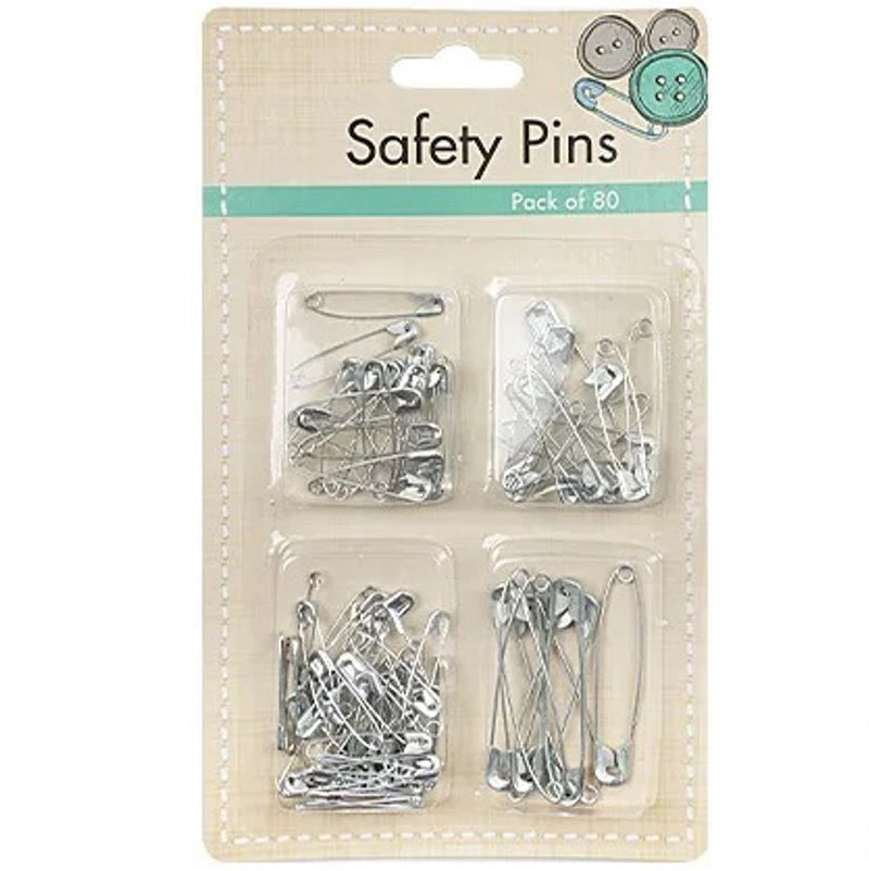 Kraft Collection Sewing Safety Pins 80pk
