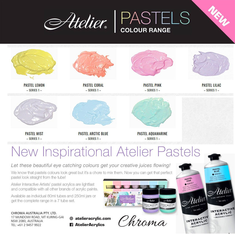 Atelier Interactive Atelier Interactive Acrylic Paint Tubes Set Pastel