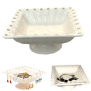 Avon Floral Ceramic Pedestal Tray - Jewellery Holder