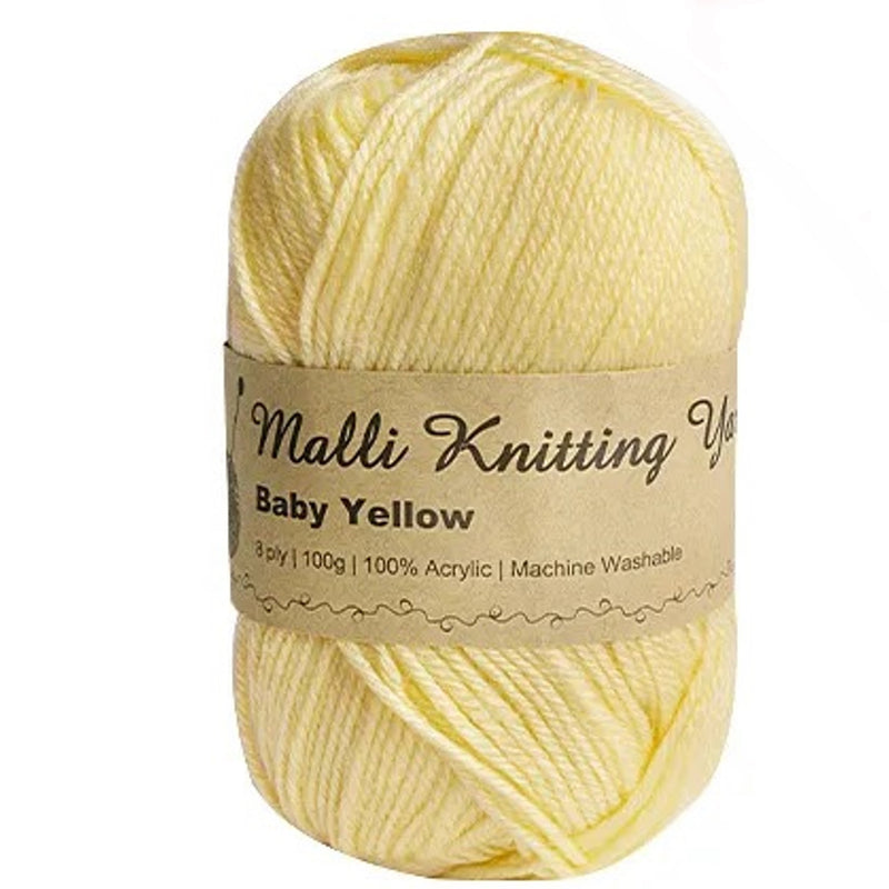 Malli Knitting Malli Knitting 100g Acrylic Baby Yarn Ball