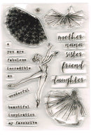 Kraft Collection Ballerina Dancer Clear Stamps Set