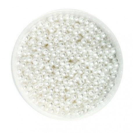Kraft Collection White Round Pearl Beads 8mm 190pcs