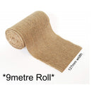 Kraft Collection Natural Rustic Burlap Garland Ribbon Roll 9 Metres