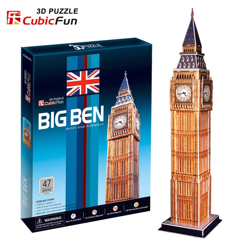 Cubic Fun Big Ben 47pcs 3D Puzzle Model Building Kit