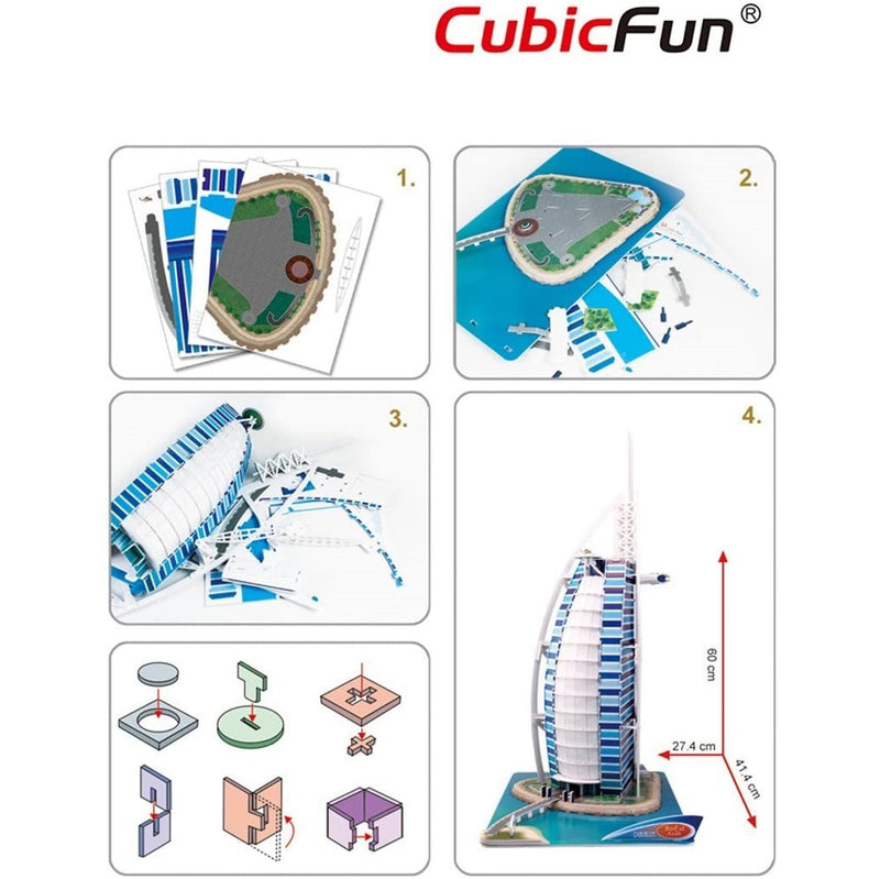 Cubic Fun Cubic Fun 3D Model Building Kit - Burj Al Arab