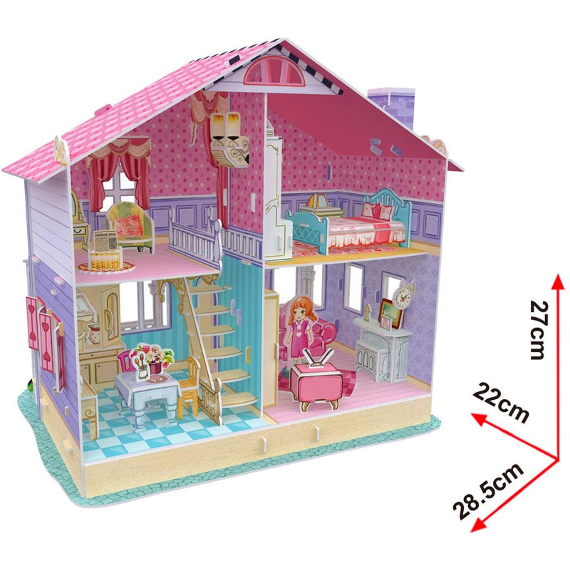 Cubic Fun Cubic Fun 3D Model Building Kit - Carrie's Home Dollhouse