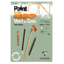 Clairefontaine Clairefontaine Paint'ON 250gsm Grey Green Specialty Paper Pad A4