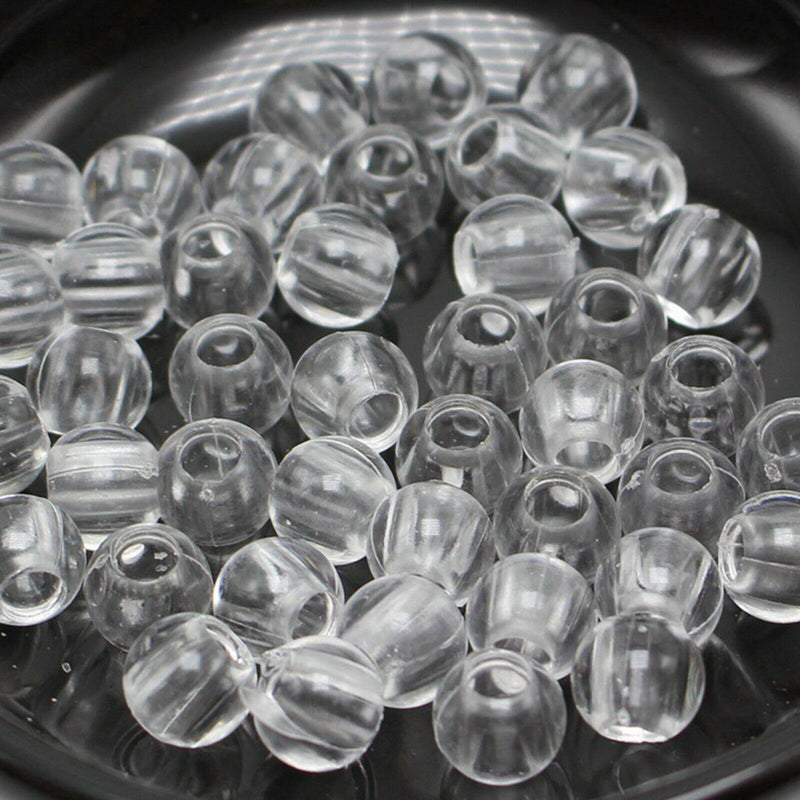 Kraft Collection Clear Acrylic Pony Beads 8mm 250pcs
