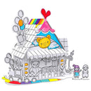 Cubic Fun Kids Toy House Colouring 3D Puzzle Model Building Kit