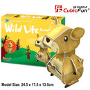 Cubic Fun Kids Kangaroo 3D Puzzle Model Building Kit