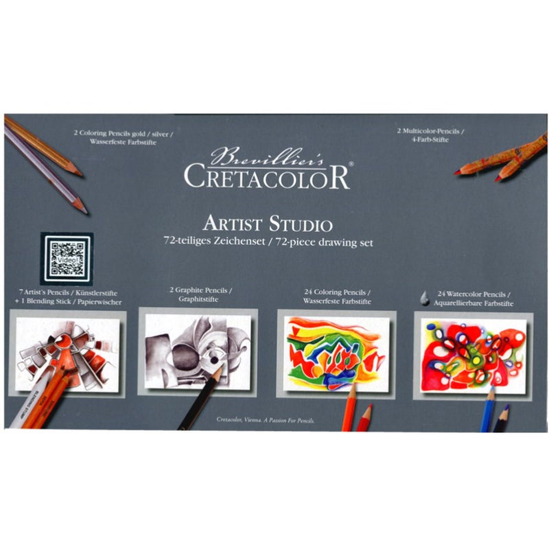 Cretacolor Cretacolor 72pcs Artist Studio Drawing & Sketching Art Set
