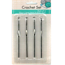 Kraft Collection Crochet Hooks Set - Stainless Steel 4 Sizes