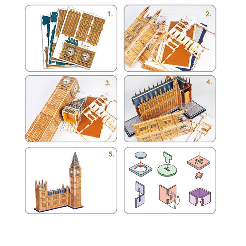 Cubic Fun Big Ben 117pcs 3D Puzzle Model Building Kit