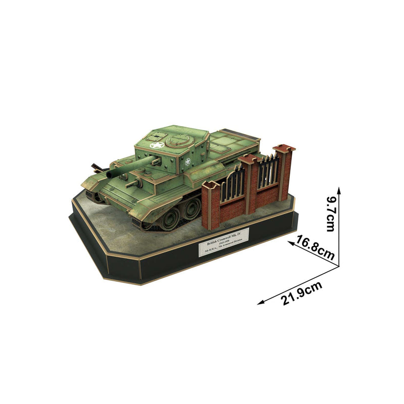 Cubic Fun Cubic Fun 3D Model Building Kit - 1:35 British Cromwell Mk IV Military Tank