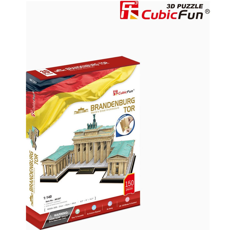 Cubic Fun The Brandenburg Gate 3D Puzzle Model Building Kit 150pcs