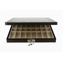 Dal Rossi Dal Rossi Italy Classic Ebony/Ivory Chess Set Carbon Fibre Finish 50cm Board