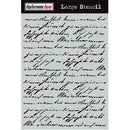Darkroom Door Darkroom Door Large Stencil Handwritten Script - Scrapbooking & Card Making