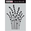 Darkroom Door Darkroom Door Large Stencil Lavender Flower - Scrapbooking & Card Making