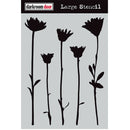 Darkroom Door Darkroom Door Large Stencil Wild Flowers - Scrapbooking & Cardmaking